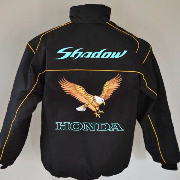 Honda black And turquoise Shadow Wind Breaker jacket - Image 2