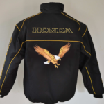 Honda Black & Gold Wind Breaker Jacket - Image 2