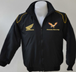 Honda Black & Gold Wind Breaker Jacket