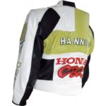 Honda CBR White Men Genuine Motorcycle Leather Jacket - Image 2