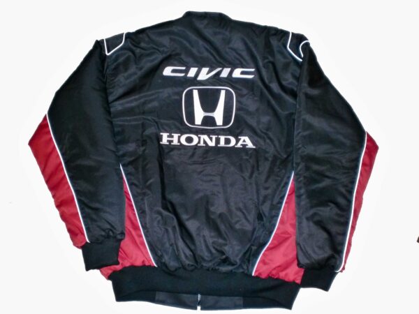 Honda Civic Red & black Color Wind Breaker Jacket - Image 2