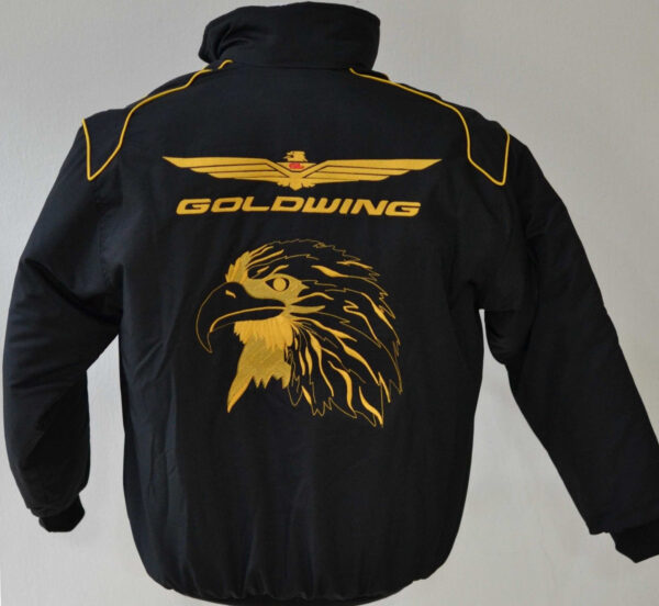 Honda Gold Wing Black Color Wind Breaker Jacket - Image 2