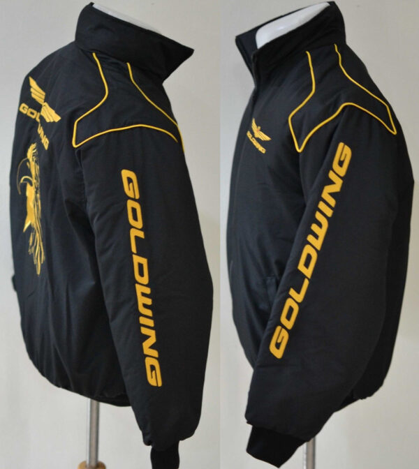 Honda Gold Wing Black Color Wind Breaker Jacket - Image 3