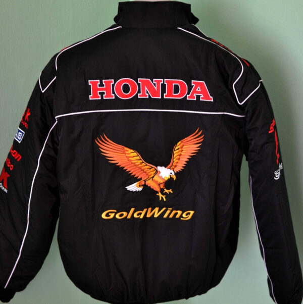 Honda Gold Wing Black Wind Breaker Jacket - Image 2