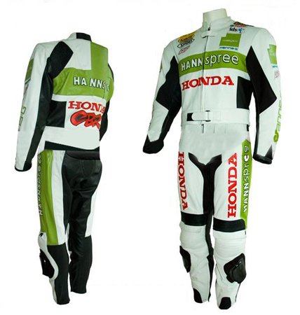 honda-hannspree-motorbike-leather-suit.jpg HONDA Hannspree Motorbike Leather Suit - Image 1