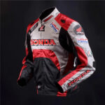 HONDA HRC Red And Grey Motorcycle Jacket