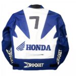 HONDA Motorcycle Racing Leather Jacket - Image 2