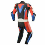Honda Red And Blue Sports Motorcycle Suit - Image 2