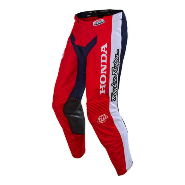 Honda Red And White Motorcycle Racing Leather Pant - Image 3