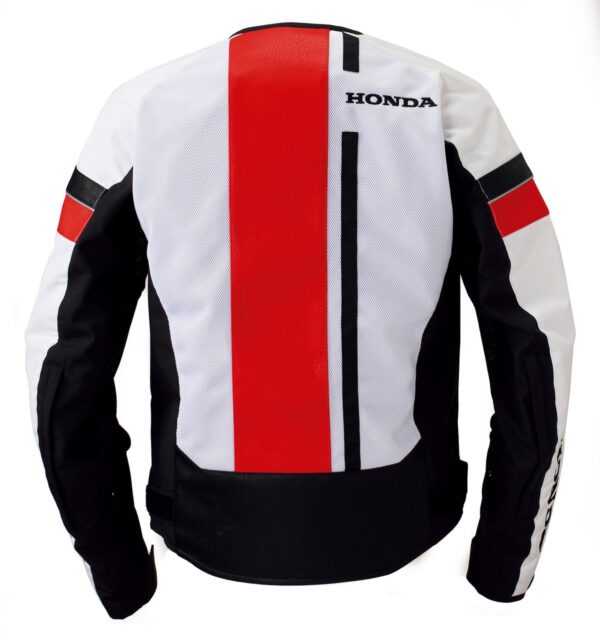 Honda Red Black and White Racing Motorcycle Jacket - Image 2