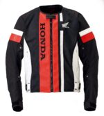 Honda Red Black and White Racing Motorcycle Jacket