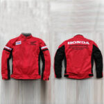 HONDA Red  motorcycle racing jacket - Image 2
