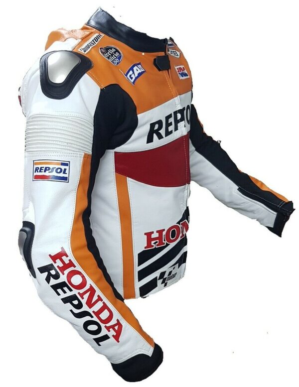 HONDA Repsol Motorbike Leather Jacket - Image 3