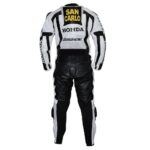 HONDA Black And White Repsol Motorcycle Leather Suit - Image 2
