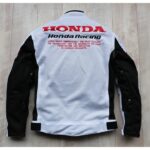 HONDA White motorcycle racing jacket - Image 2