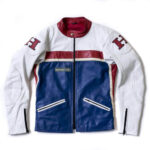 Honda White Red And Blue Motorcycle Jacket