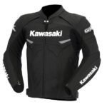 Kawasaki Black Color Motorcycle Racing Jacket
