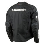 Kawasaki Black Color Motorcycle Racing Jacket - Image 2