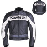 Kawasaki Branded Motorbike Leather Jacket