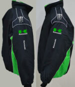 Kawasaki Green And Black Wind Breaker Jacket - Image 3