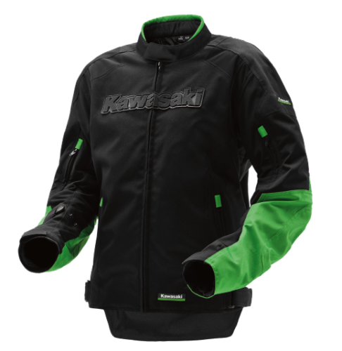 kawasaki-green-black-motorcycle-riding-jacket.png Kawasaki green black Motorcycle riding jacket - Image 1