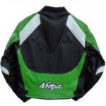 Kawasaki Green Motorcycle Racing Leather Jacket - Image 2