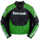 Kawasaki Green Motorcycle Racing Leather Jacket