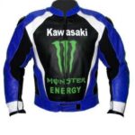 Kawasaki Monster Racing Motorcycle Leather Jacket