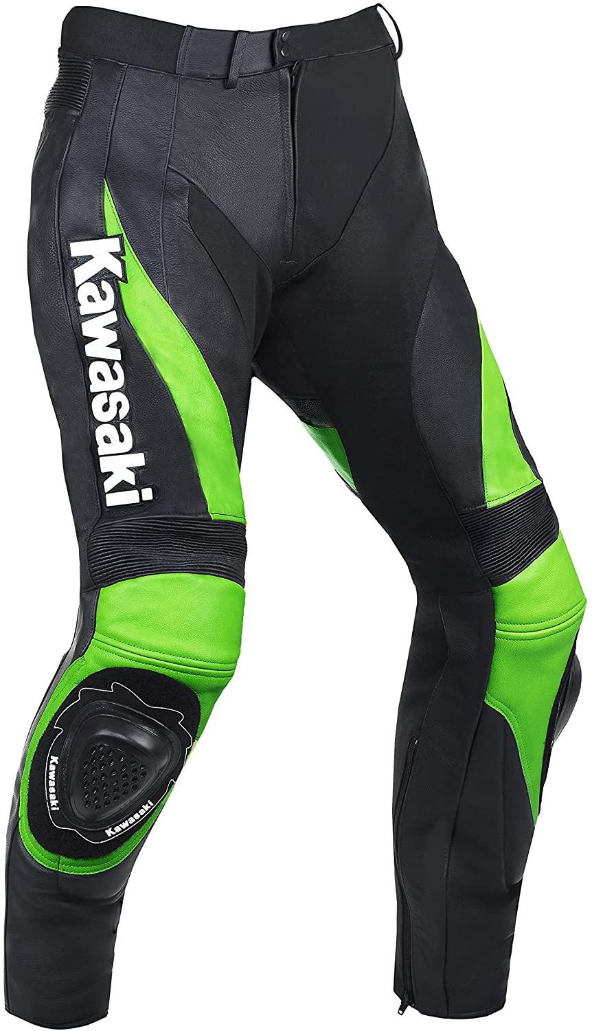 kawasaki-motorcycle-leather-pants.jpg Kawasaki Motorcycle Leather Pants - Image 1