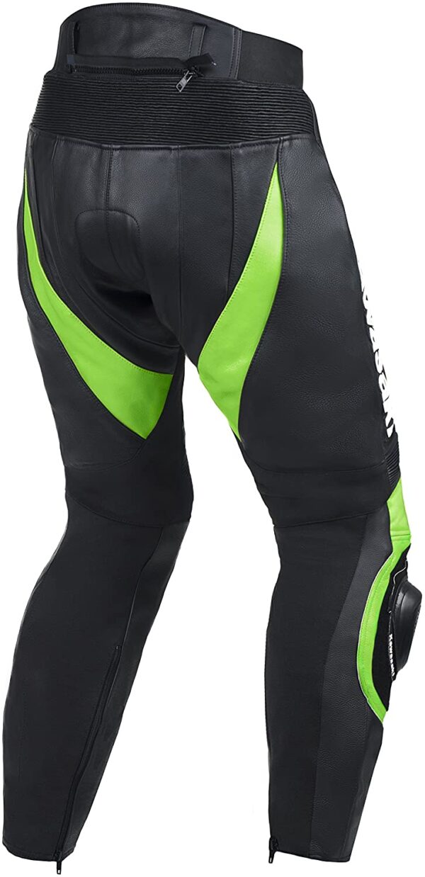 Kawasaki Motorcycle Leather Pants - Image 2