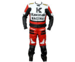 KAWASAKI Motorcycle Men Leather Suit