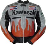 Kawasaki Racing Motorbike Leather Jacket