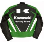 Kawasaki Racing Team Leather Motorcycle Jacket - Image 2