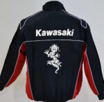 Kawasaki Red And Black Wind Breaker Jacket - Image 2