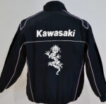 Kawasaki White And Black Color Wind Breaker Jacket - Image 2