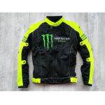 Kawasaki Yellow Monster Energy Racing Safety Riding Jacket