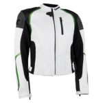Kawasaki Z Motorcycle Jacket Black And White
