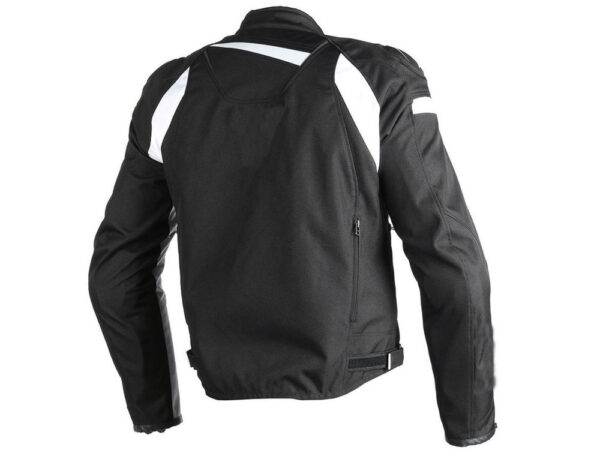 Leather Black And White Motorcycle Jacket - Image 2