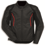 Mens Black Motorcycle Leather Jacket With Safety Pads