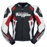 Men's Furygan Spyder 2015 Red Black Motorbike Racing Leather Jacket
