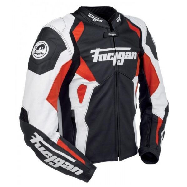 Men's Furygan Spyder 2015 Red Black Motorbike Racing Leather Jacket - Image 2