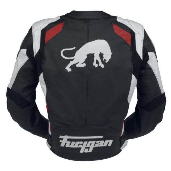 Men's Furygan Spyder 2015 Red Black Motorbike Racing Leather Jacket - Image 3