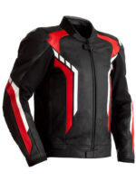 Motorcycle black And Red Leather jacket