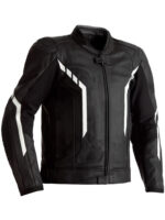 Motorcycle black And White Leather jacket