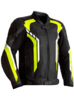 Motorcycle black And Yellow Leather jacket