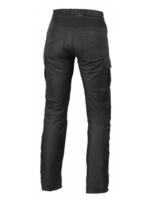 Motorcycle Jet Black Leather Racing Pants - Image 2