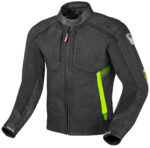 Motorcycle Leather Black And Green Motorcycle Jacket