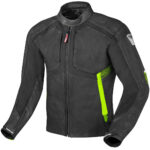 Motorcycle Leather Black And Green Motorcycle Jacket