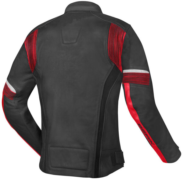 Motorcycle Leather Black And Red Motorcycle Jacket - Image 2
