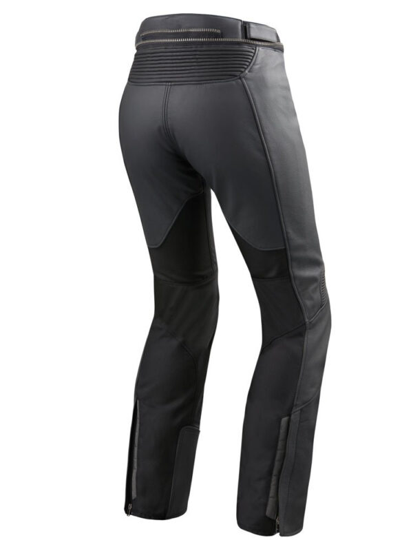 Motorcycle Light Black Leather Racing Pants - Image 2